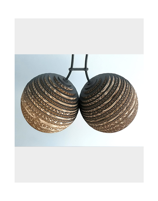 Wisząca lampa z tektury - BUBBLES 2