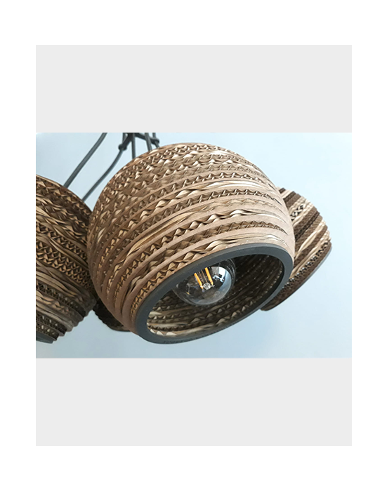 Wisząca lampa z tektury - BUBBLES 2