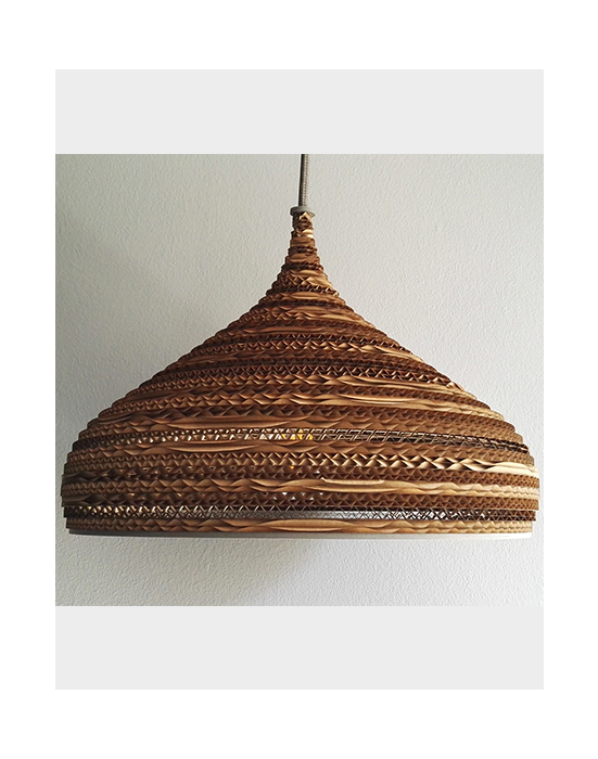Lampa wisząca z tektury - CONE M