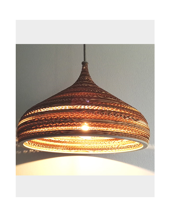 Lampa wisząca z tektury - CONE M