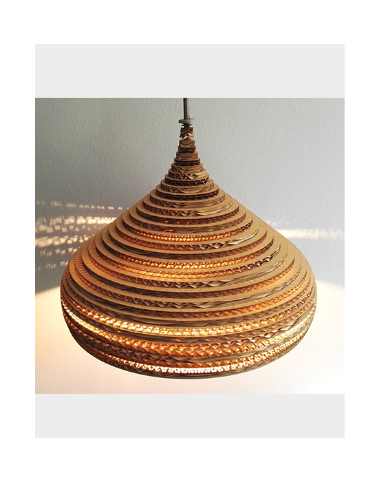 Lampa wisząca z tektury - CONE M