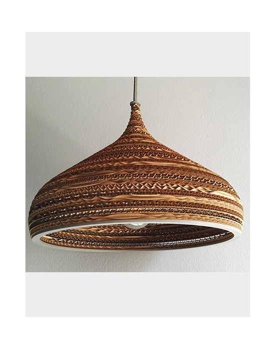 Lampa wisząca z tektury - CONE M