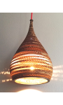 Lampa wisząca z tektury - CONE S