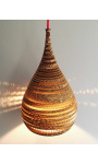 Lampa wisząca z tektury - CONE S