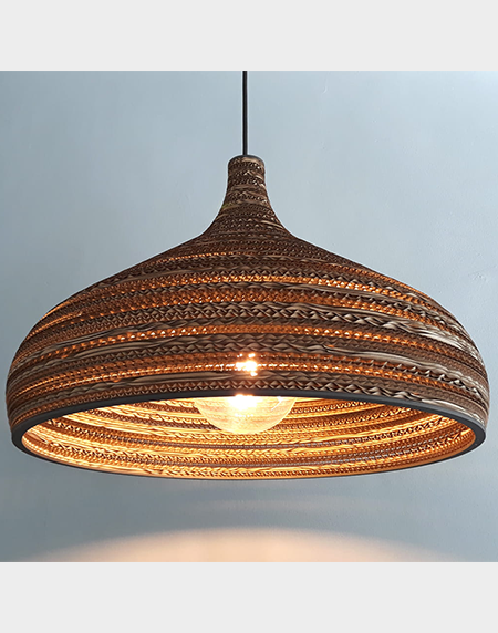 Lampa wisząca z tektury - CONE XL