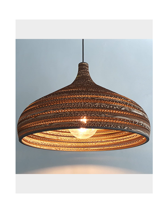 Lampa wisząca z tektury - CONE XL
