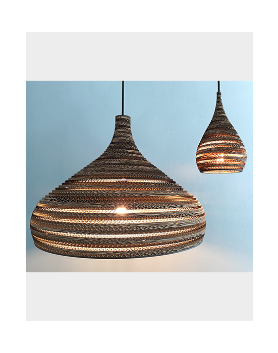 Lampa wisząca z tektury - CONE XL