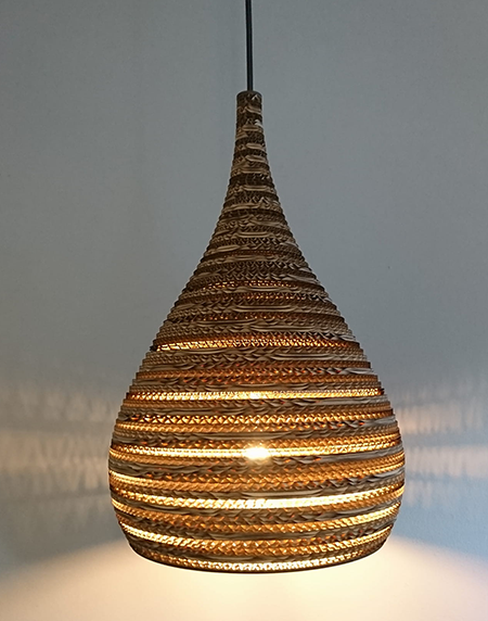 Lampa wisząca z tektury - CONE S 30