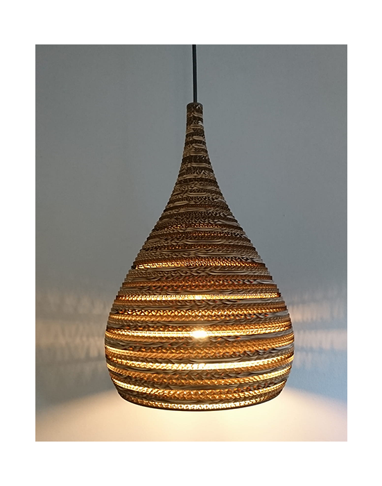 Lampa wisząca z tektury - CONE S 30