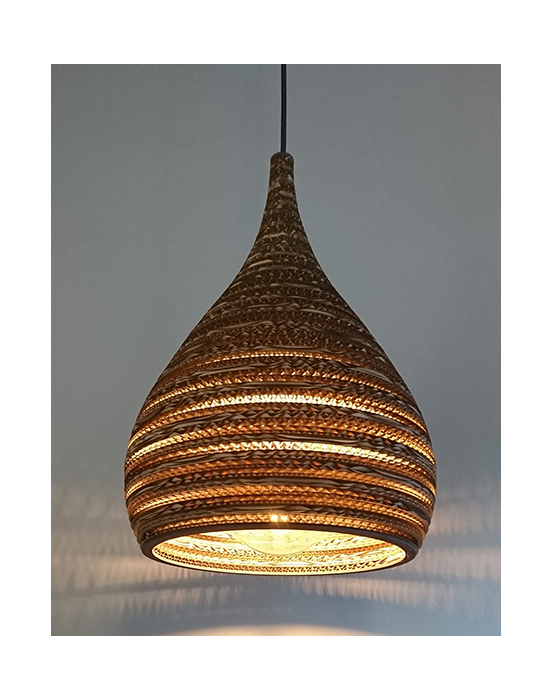 Lampa wisząca z tektury - CONE S 30