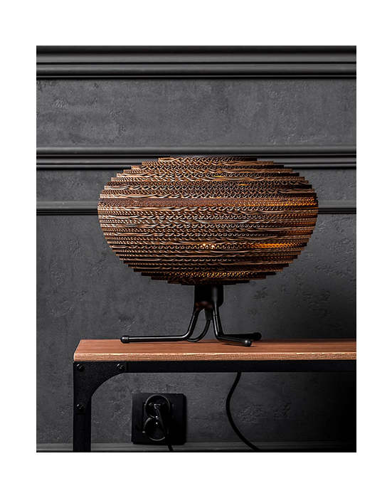 Lampa biurkowa z tektury - ORGANIC L