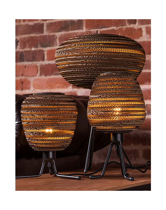 Lampa biurkowa z tektury - ORGANIC L