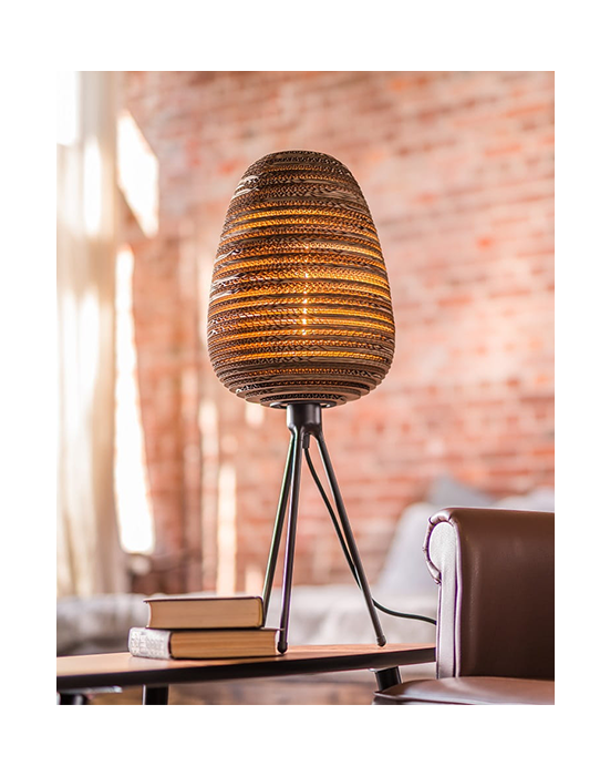 Lampa biurkowa z tektury - ORGANIC M