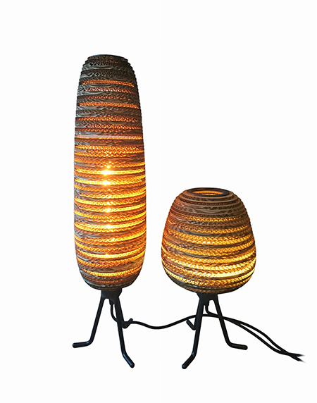 Lampa biurkowa z tektury - ORGANIC SL