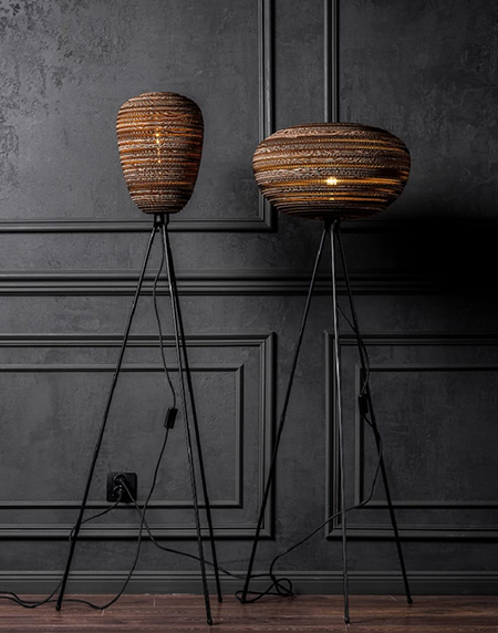 Lampa biurkowa z tektury - ORGANIC XL