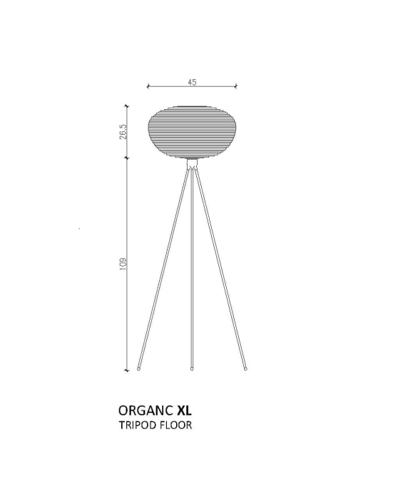 Lampa biurkowa z tektury - ORGANIC XL