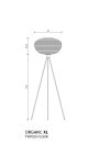 Lampa biurkowa z tektury - ORGANIC XL