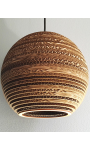 Okrągła lampa wisząca z tektury - SFERA 25