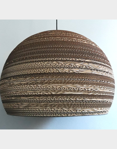 Okrągła lampa wisząca z tektury - SFERA 55