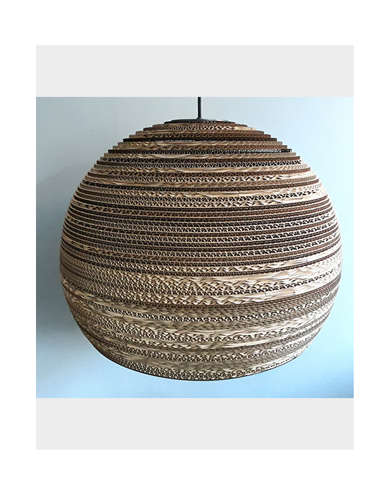 Okrągła lampa wisząca z tektury - SFERA 55