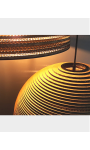 Okrągła lampa wisząca z tektury - SFERA 55