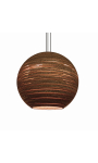 Okrągła lampa wisząca z tektury - SFERA 65