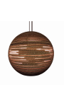 Okrągła lampa wisząca z tektury - SFERA 65