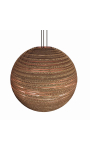 Okrągła lampa wisząca z tektury - SFERA 65