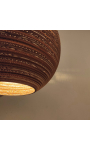 Okrągła lampa wisząca z tektury - SFERA 65