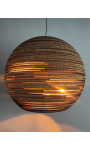 Okrągła lampa wisząca z tektury - SFERA 75