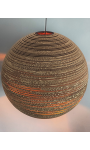 Okrągła lampa wisząca z tektury - SFERA 75