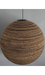 Okrągła lampa wisząca z tektury - SFERA 75