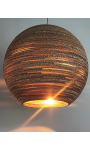 Okrągła lampa wisząca z tektury - SFERA 75