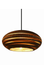 Owalna lampa wisząca z tektury - STONE 35