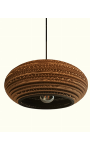 Owalna lampa wisząca z tektury - STONE 35