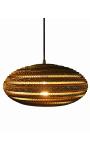 Owalna lampa wisząca z tektury - STONE 35