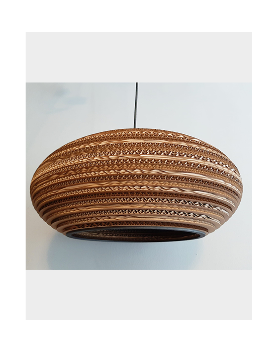 Owalna lampa wisząca z tektury - STONE 45