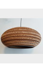 Owalna lampa wisząca z tektury - STONE 45