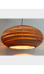 Owalna lampa wisząca z tektury - STONE 45