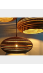 Owalna lampa wisząca z tektury - STONE 45
