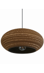 Owalna lampa wisząca z tektury - STONE 55