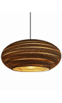 Owalna lampa wisząca z tektury - STONE 55
