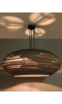 Owalna lampa wisząca z tektury - STONE 70