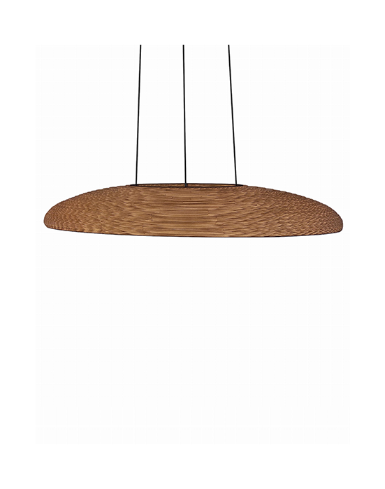 Podłużna lampa wisząca z tektury - TABLO L