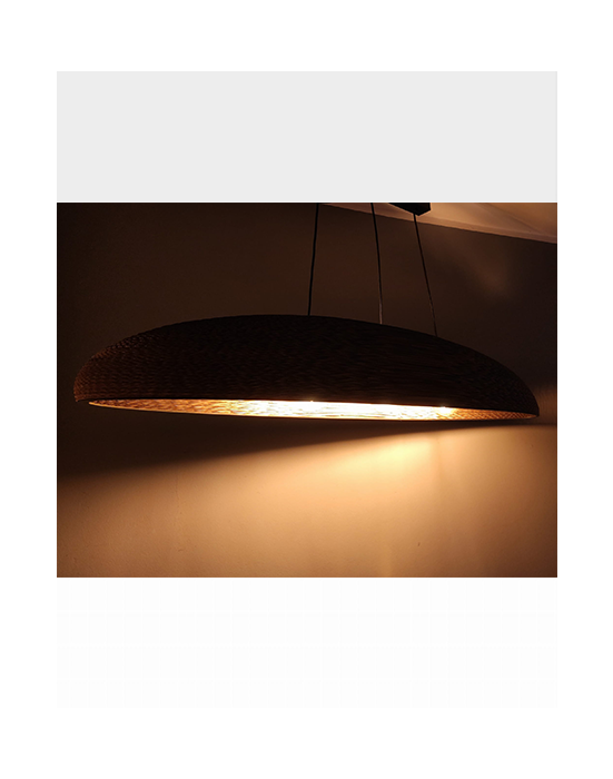Podłużna lampa wisząca z tektury - TABLO L