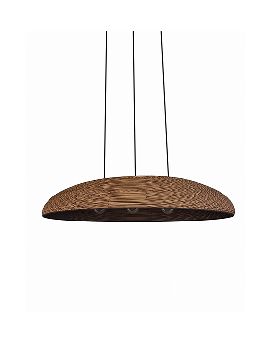 Podłużna lampa wisząca z tektury - TABLO S
