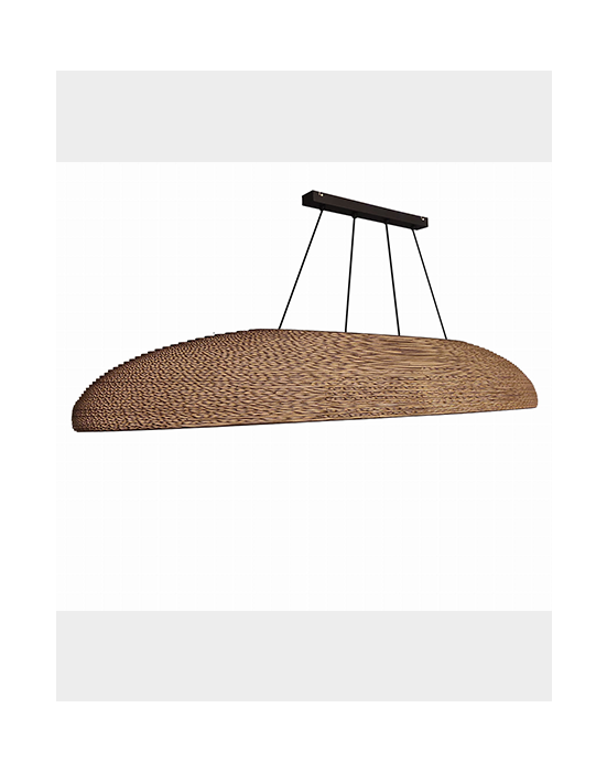 Podłużna lampa wisząca z tektury - TABLO XL