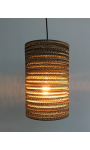 Cylindryczna lampa wisząca z tektury - TAMBURO 20