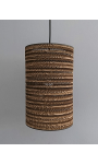 Cylindryczna lampa wisząca z tektury - TAMBURO 20