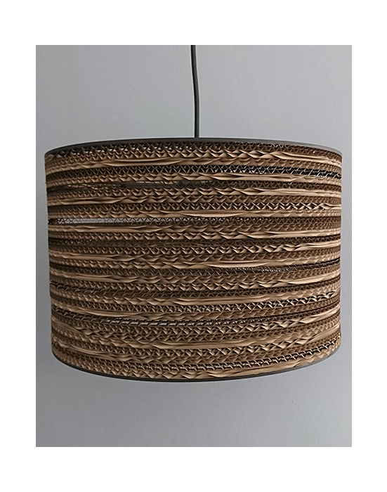 Cylindryczna lampa wisząca z tektury - TAMBURO 35
